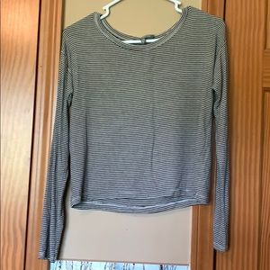 Striped crop long sleeve